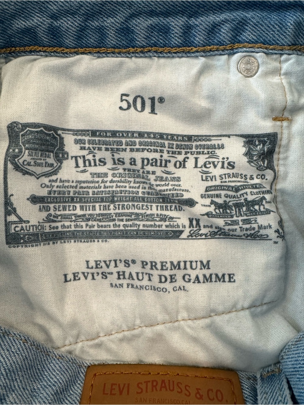 Light Blue Distressed Denim Women's Shorts - Picture 7 of 8